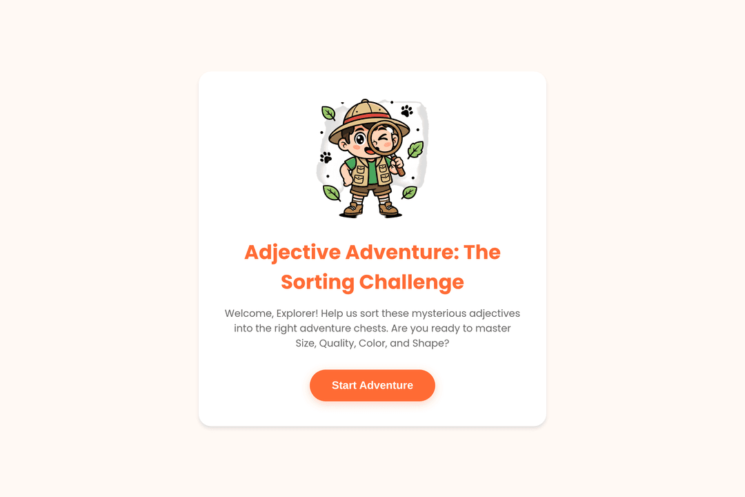 Adjective Adventure