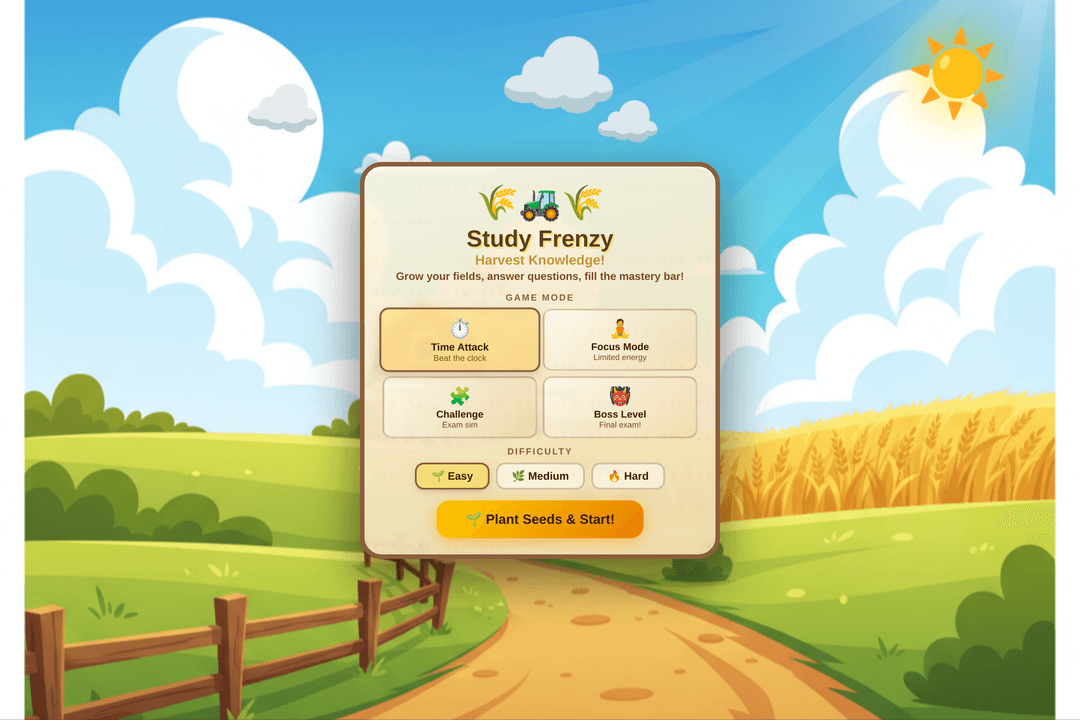 Study Frenzy Harvest