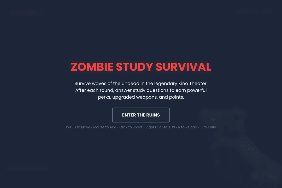 Zombie Study Survival