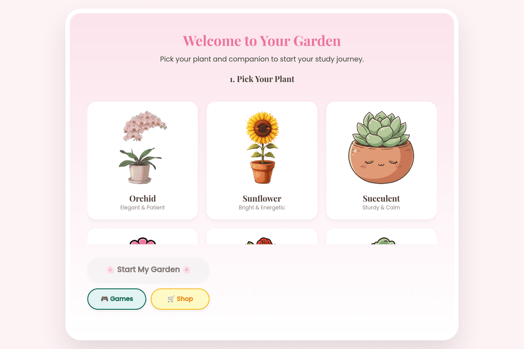 Pet tutor with growing garden
