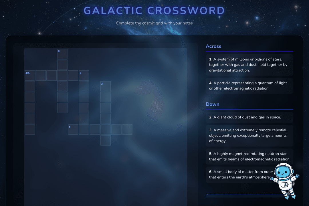 Cosmic Crosswords