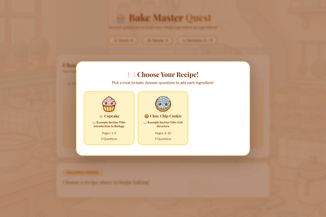 Bake Master Quest