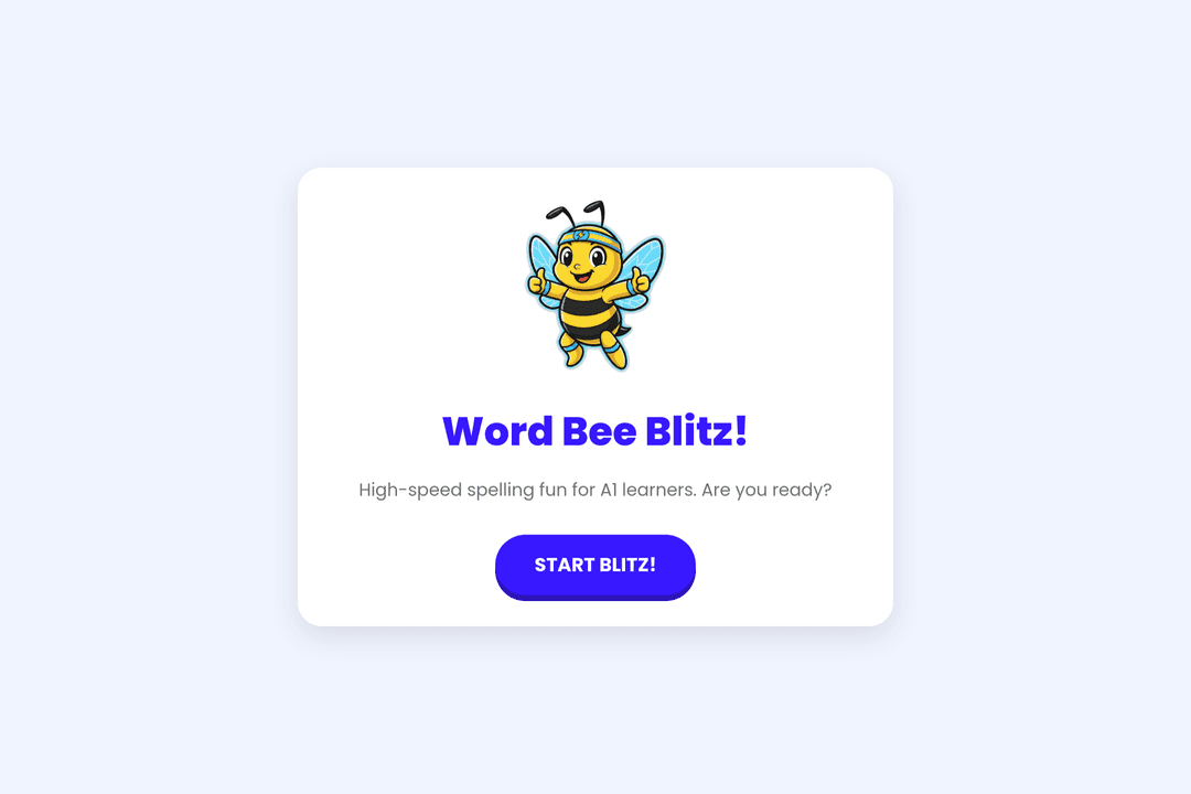 Word Bee Blitz - Spelling game - Jet 1 Unit 1 Vocabulary