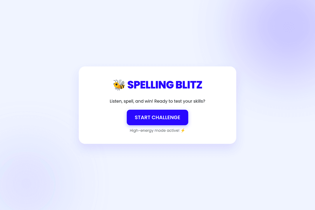 Spelling Bee Challenge