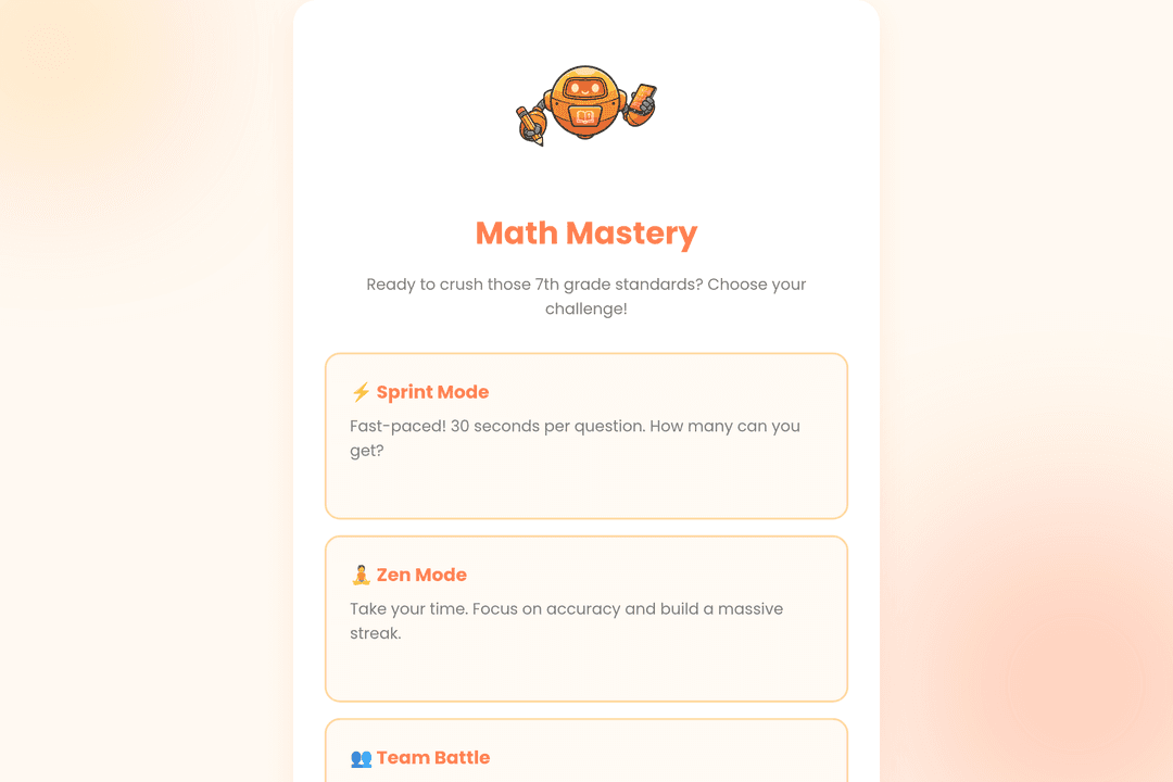 Math Mastery Quest