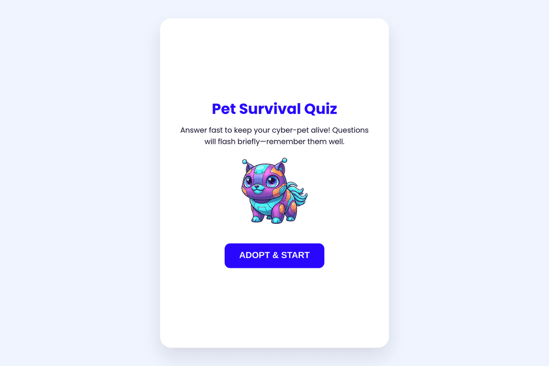 Pet Survival Quiz