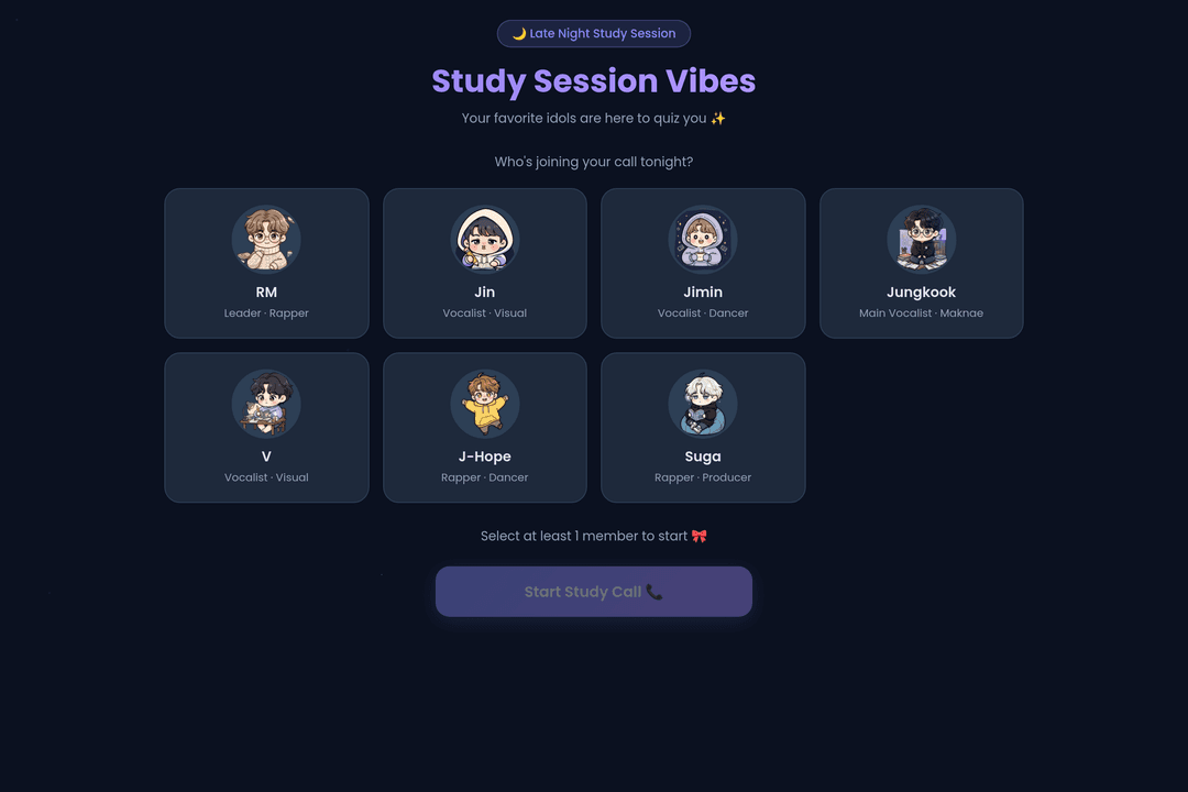 Study Call with BTS!!