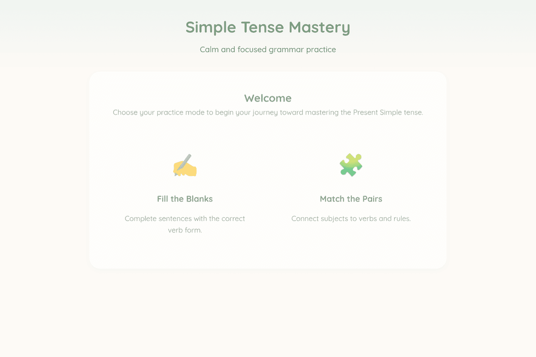 Simple Tense Mastery