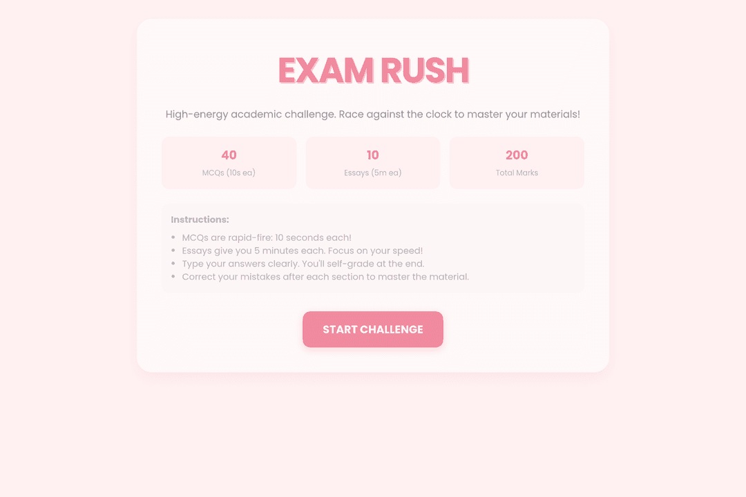 Exam Rush