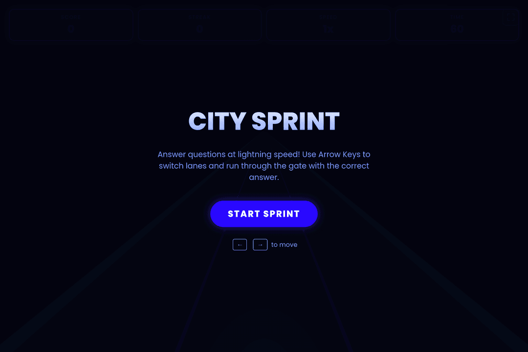 City Sprint Quiz