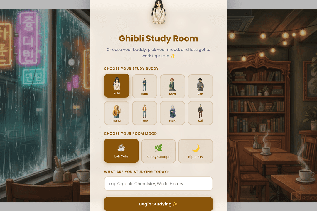 Ghibli Study Buddy