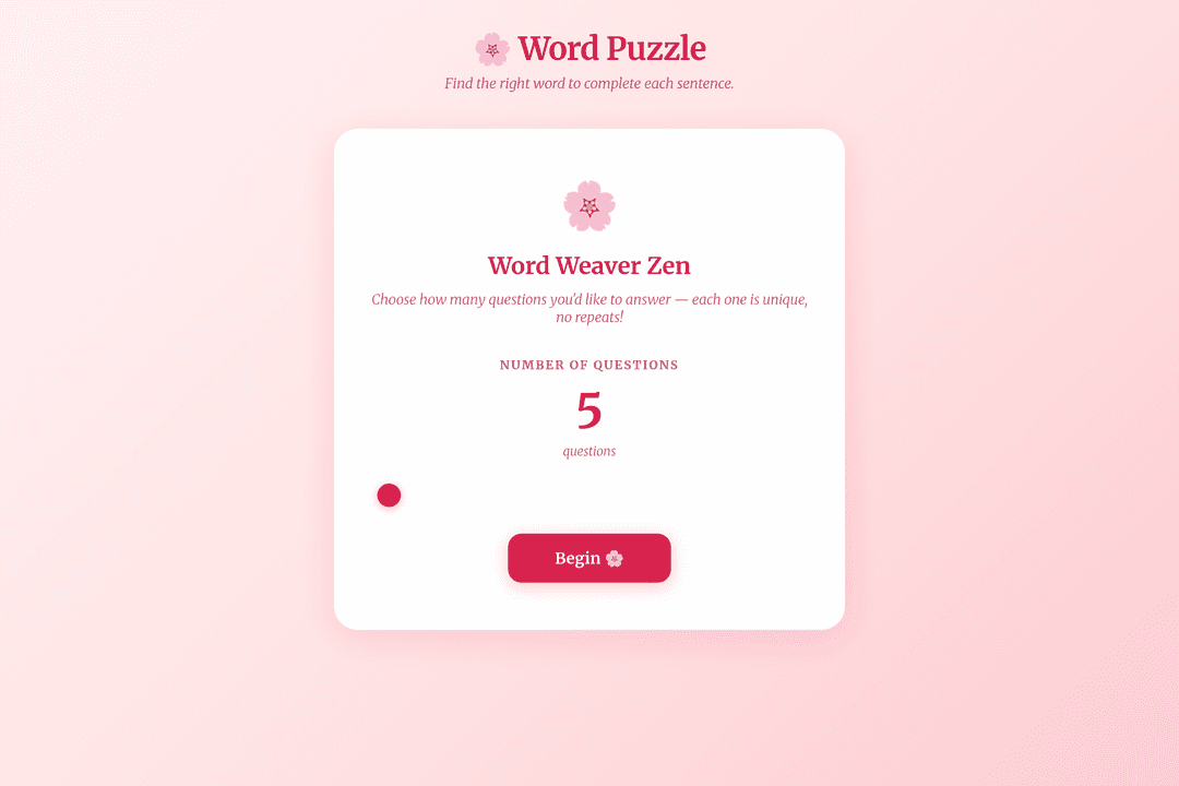 Word Weaver Zen