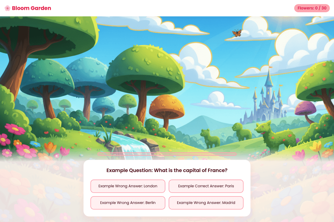 Bloom Garden Quiz