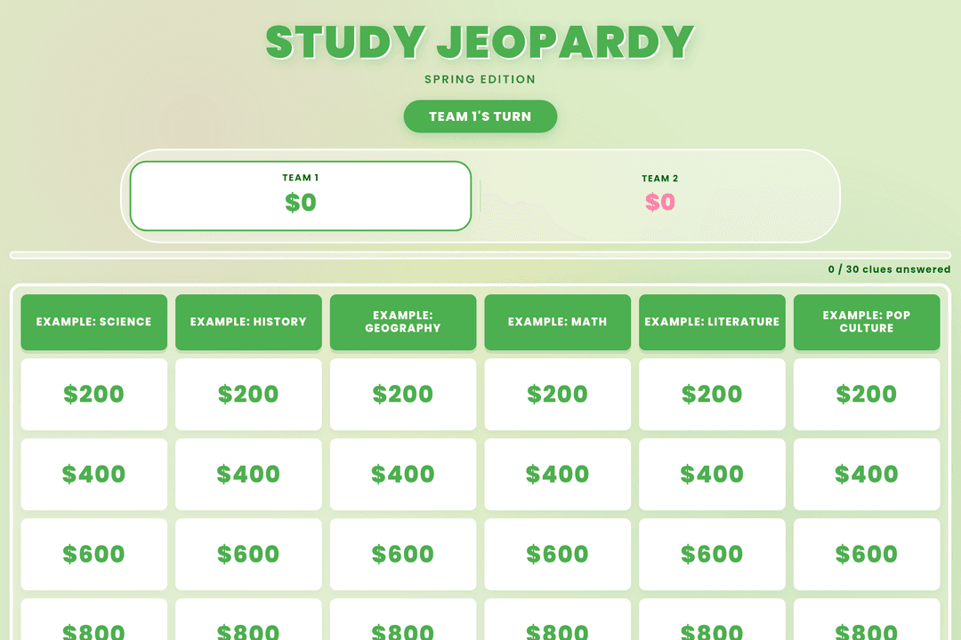 Spring Money Challenge