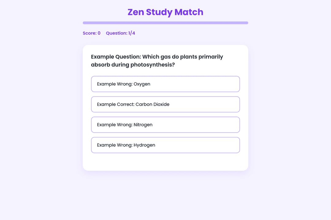Zen Study Match