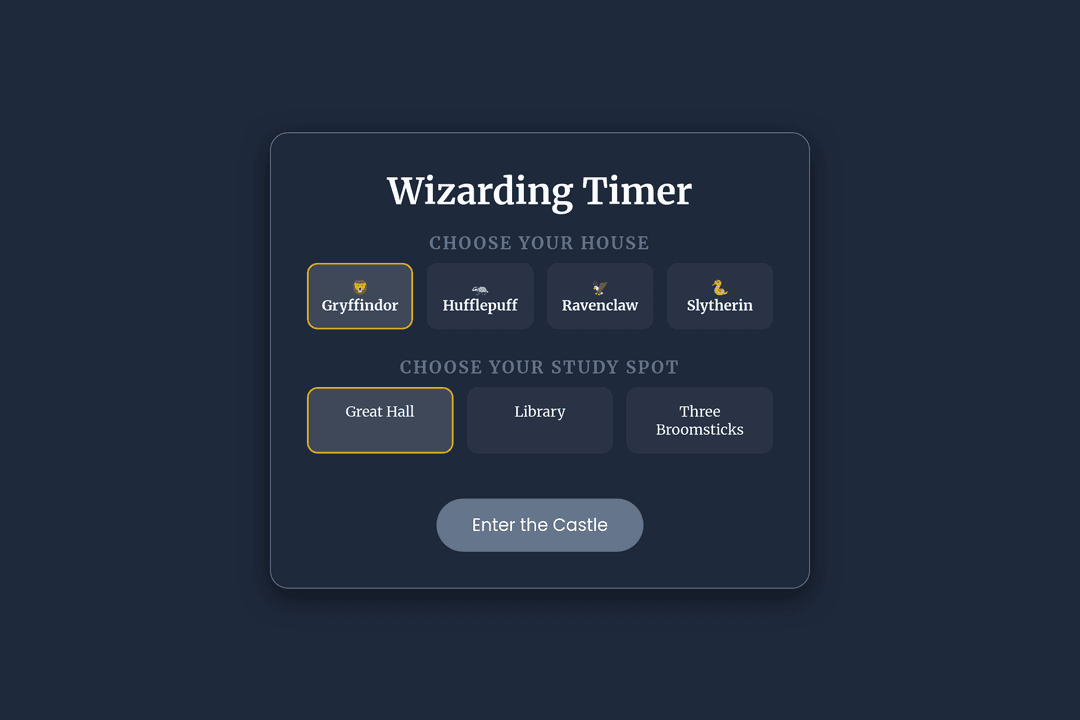 Hogwarts Study Timer