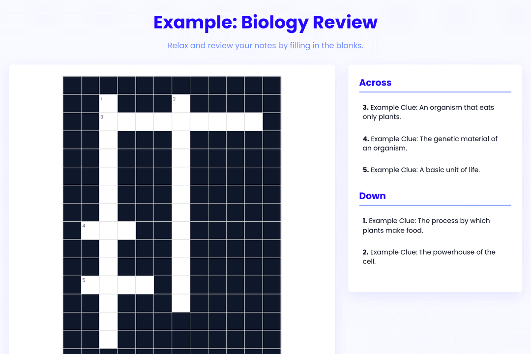 Comprehensive Calm Crossword