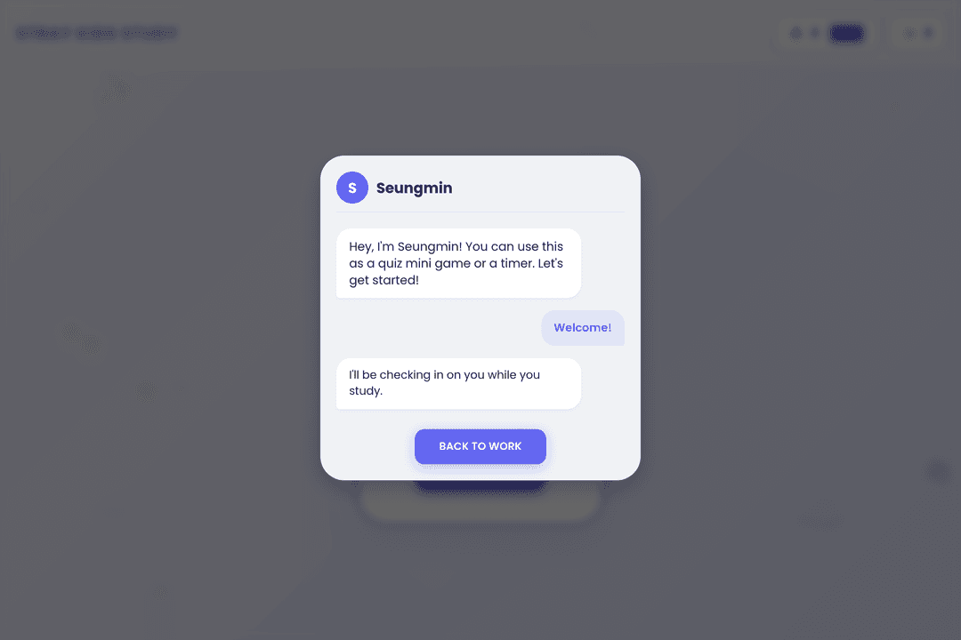 Study timer with sky