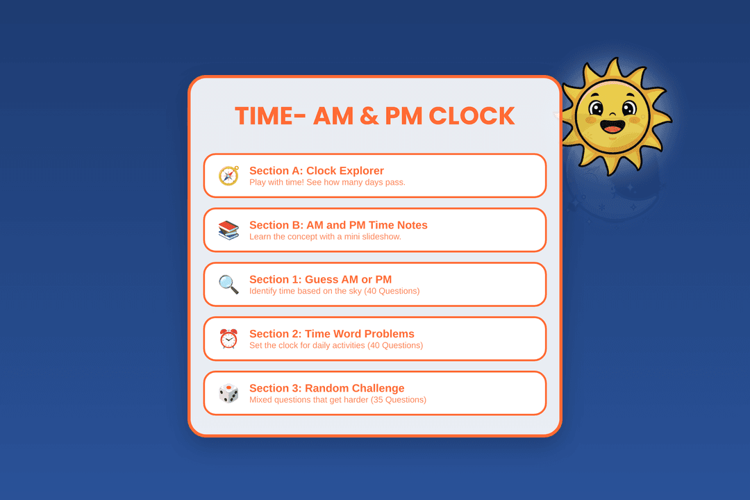 TIME- AM & PM CLOCK