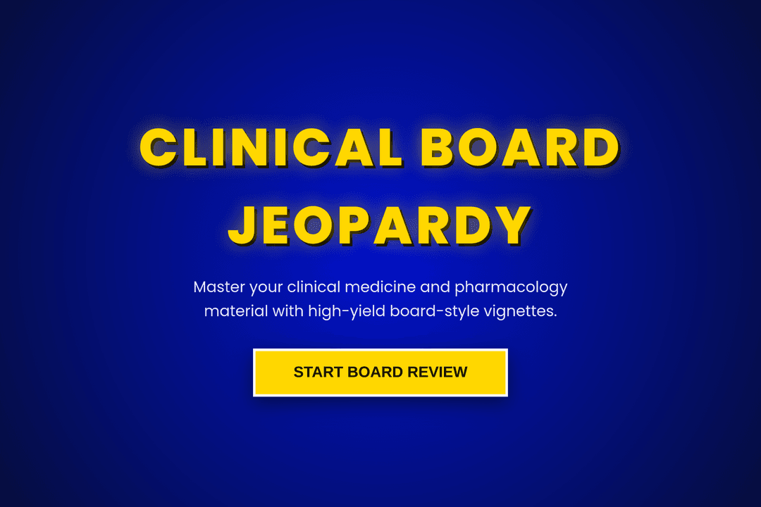 Clinical Medicine Jeopardy Quiz Master