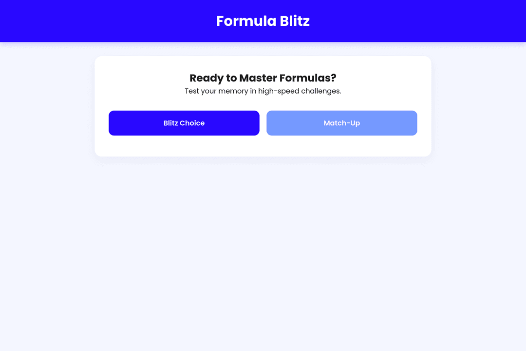 Science Formula Frenzy