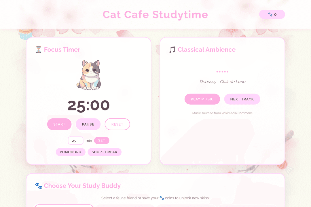 Cat Cafe Studytime